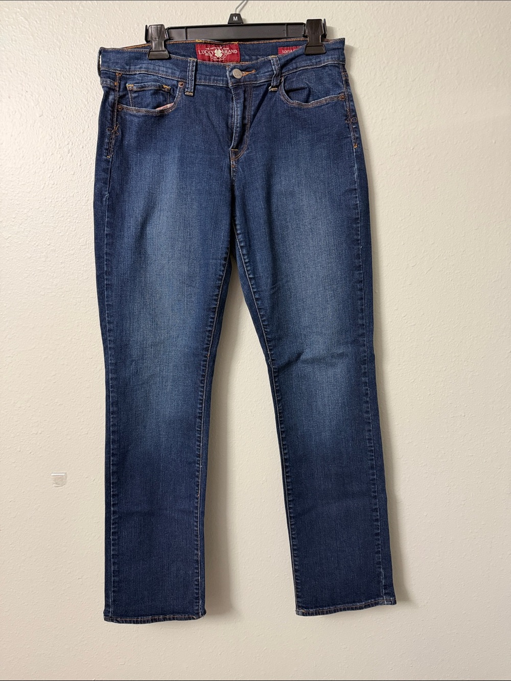 Lucky Brand Straight Leg Jeans in Dark Indigo Blue